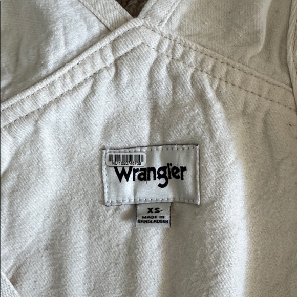 Wrangler Cream Denim short overalls shortalls - Picture 3 of 3